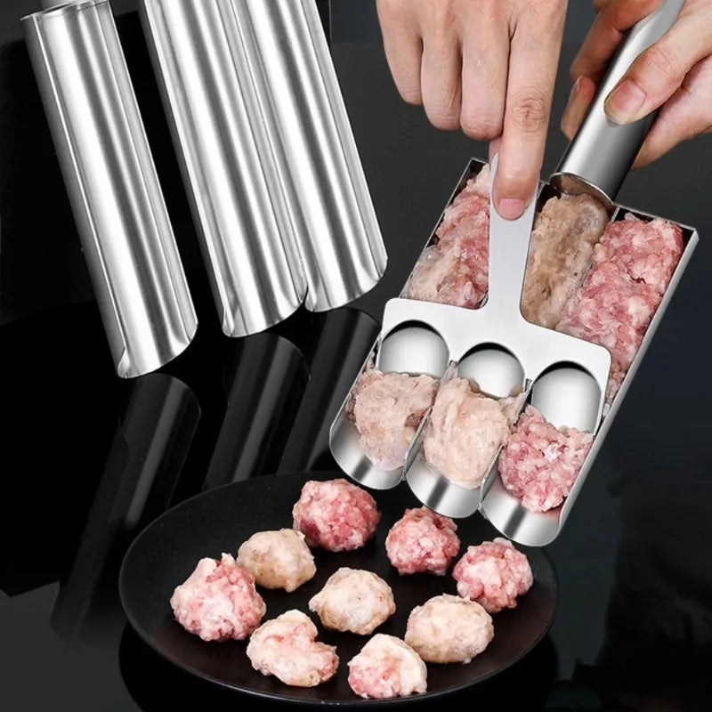 Manual Non Stick Meatball Maker Tool Easy Release Kitchen Scoop