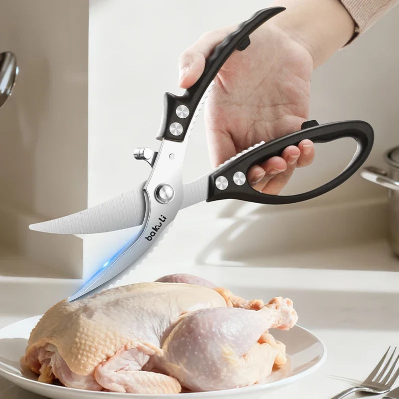 PLYS Stainless Steel Kitchen Scissors – Ergonomic Handle