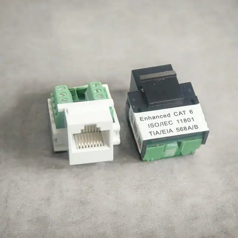 RJ45 CAT6 Shielded Panel Mount Network Socket Module | 1–2 Pack