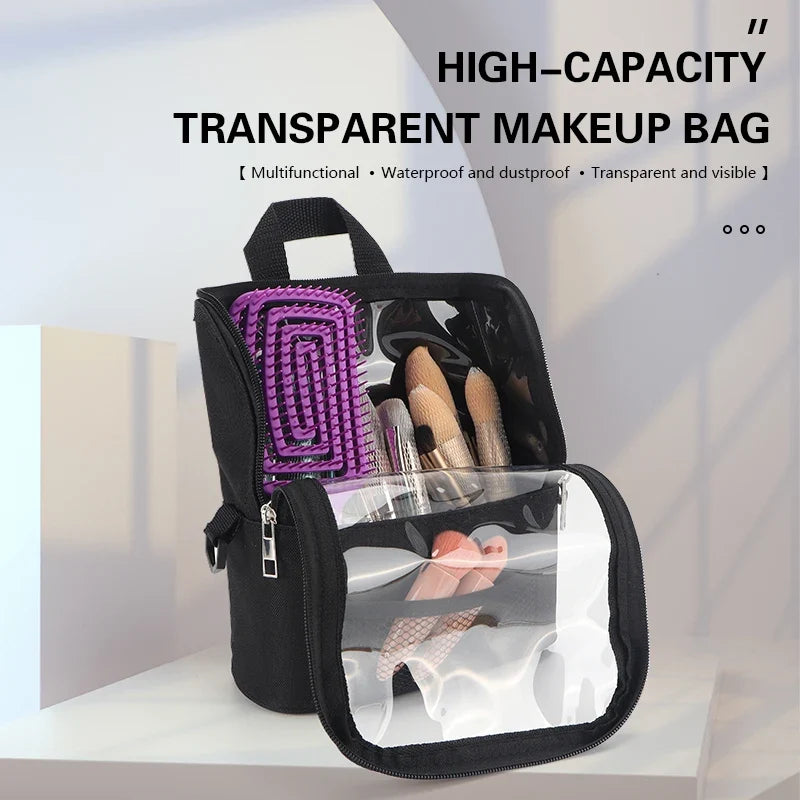 Large Transparent PVC Makeup Bag – Waterproof Travel Case