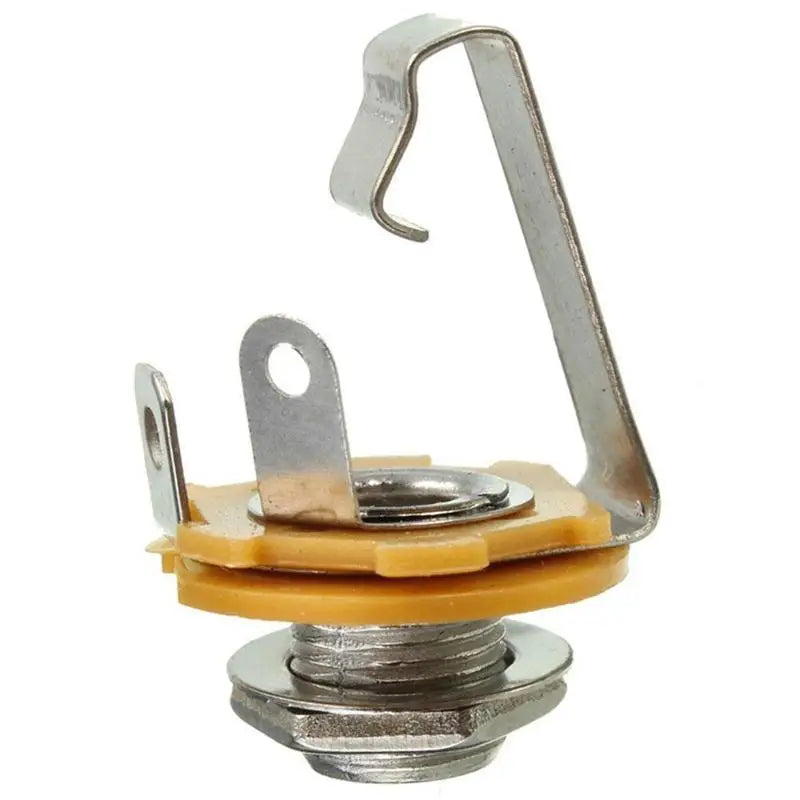 10-Pack Electric Guitar Input Jack 1/4" Mono Socket Nut & Washer