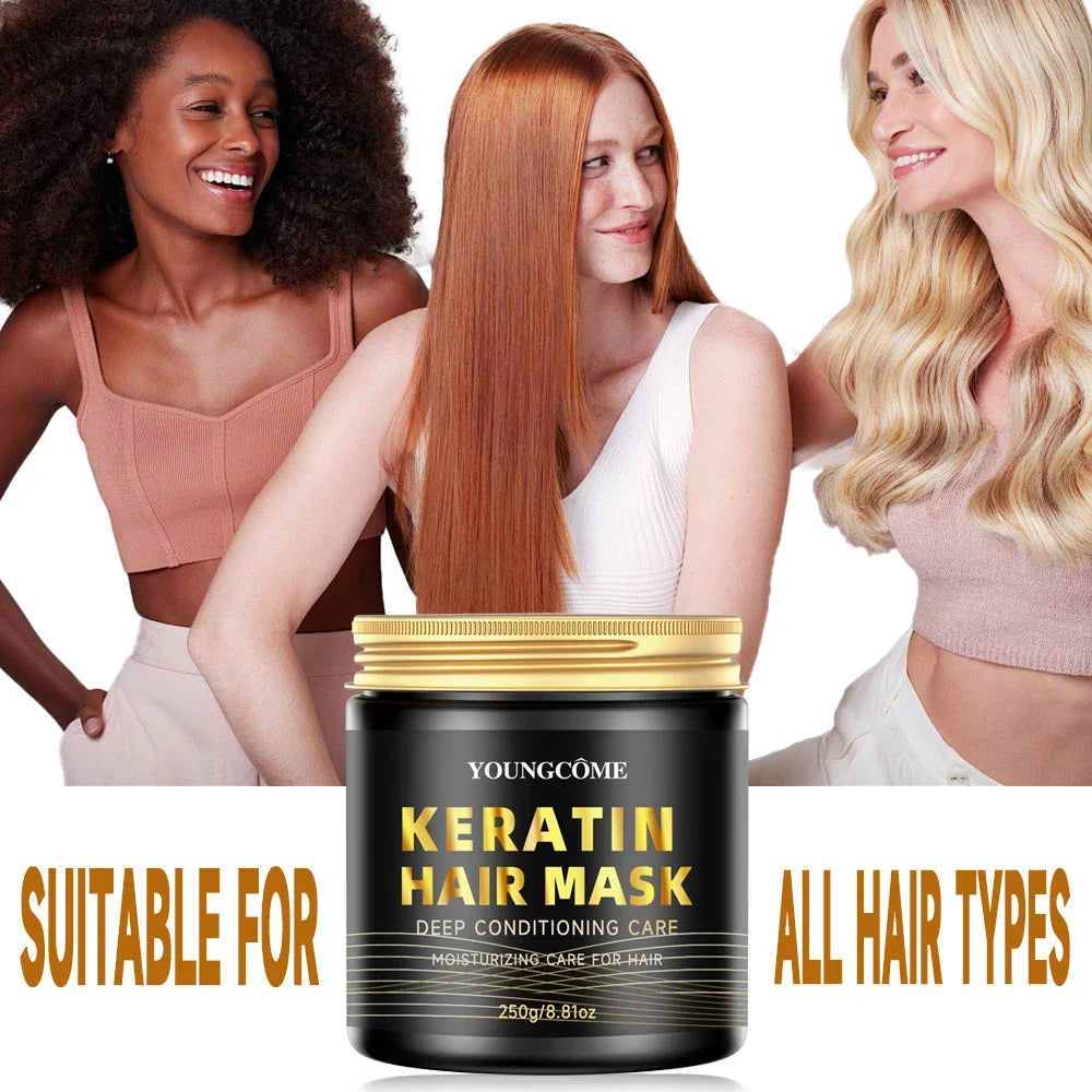 Collagen Keratin Hair Mask – Deep Moisture & Frizz Control 250g