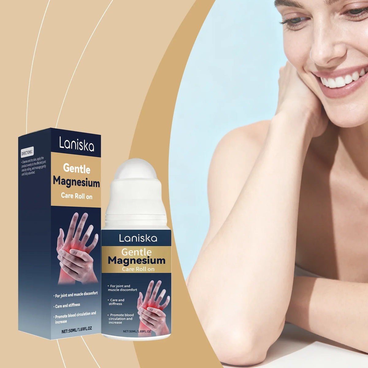 Laniska Body Care Roller Ball – Moisturizing Cream 50ml