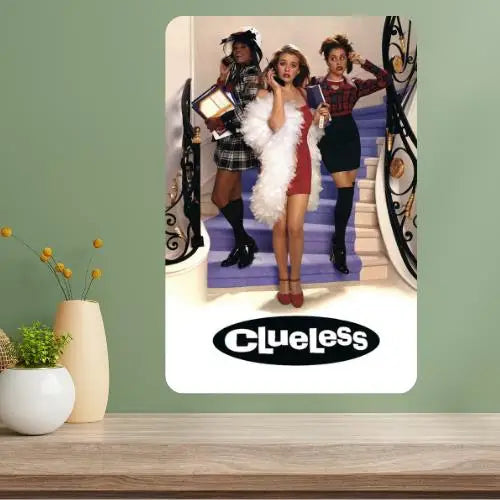 Clueless Classic Movie Metal Poster Sign | Retro Wall Decor