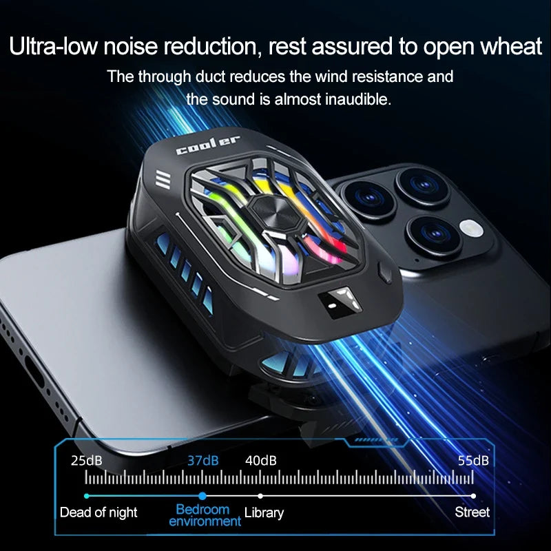 Smartphone Cooler Phone Cooling Fan Mobile Gaming Cell Plate Games