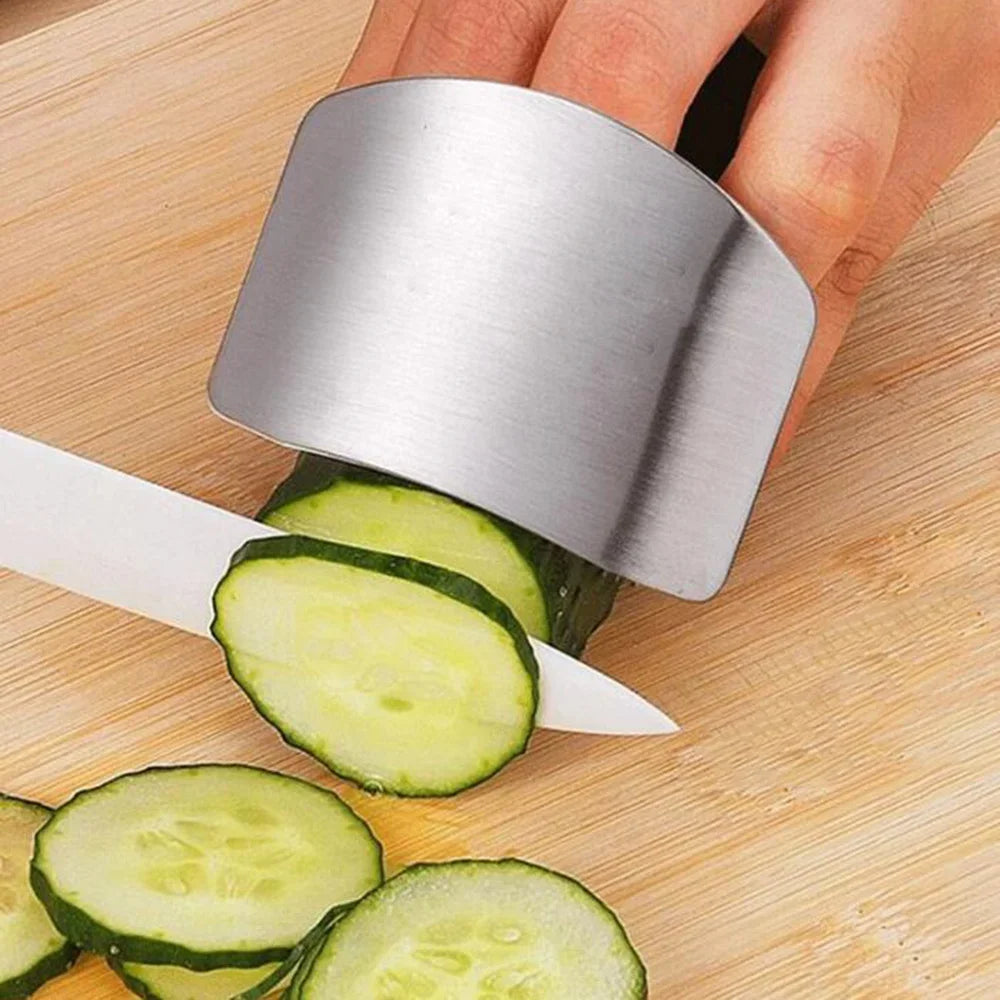 Stainless Steel Finger Guard – Kitchen Safety Cutting Tool
