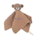 Baby Knitted Bear Security Comforter | Soft Cotton Burp Cloth