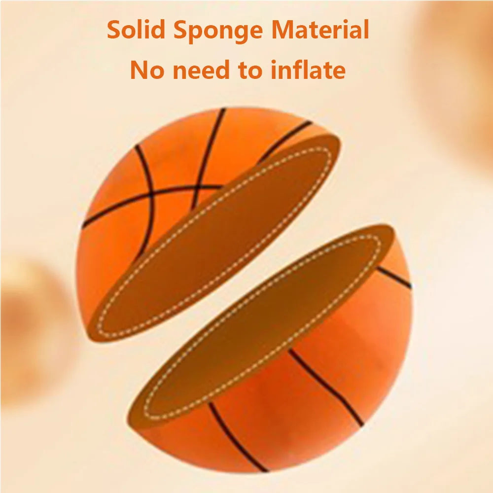Kids Silent PU Foam Basketball – Indoor Mute Bouncing Ball