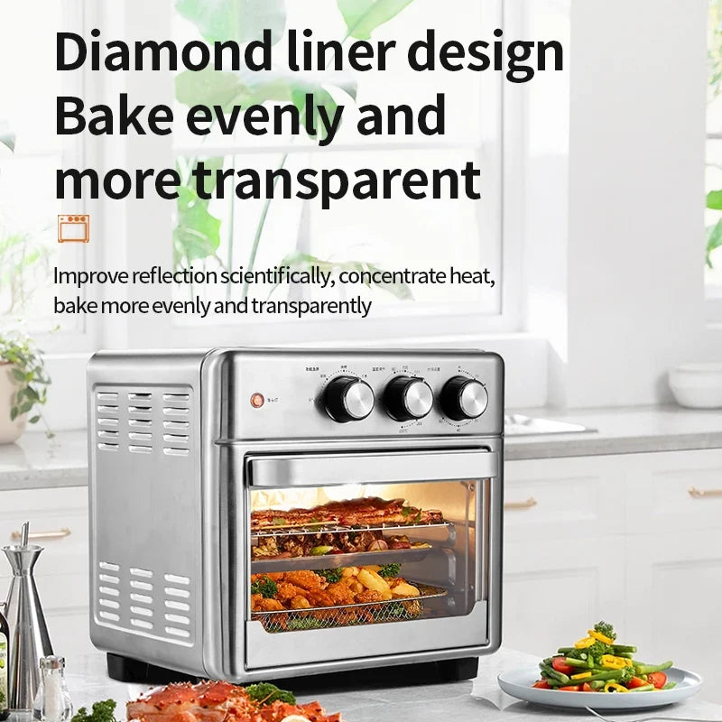 BALASHOV 13L Air Fryer Oven – Oilless Cooker, Visible Window