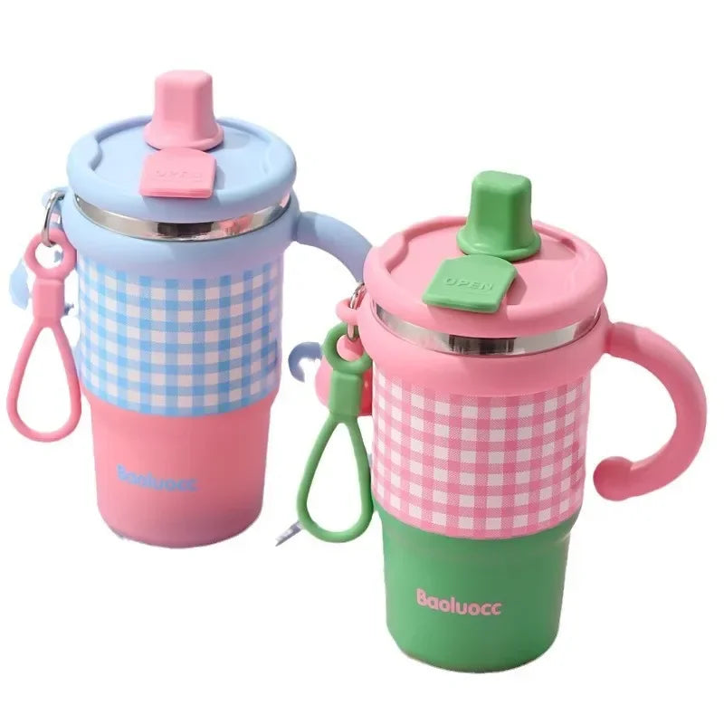 600ml Insulated Stainless Steel Tumbler with Straw
