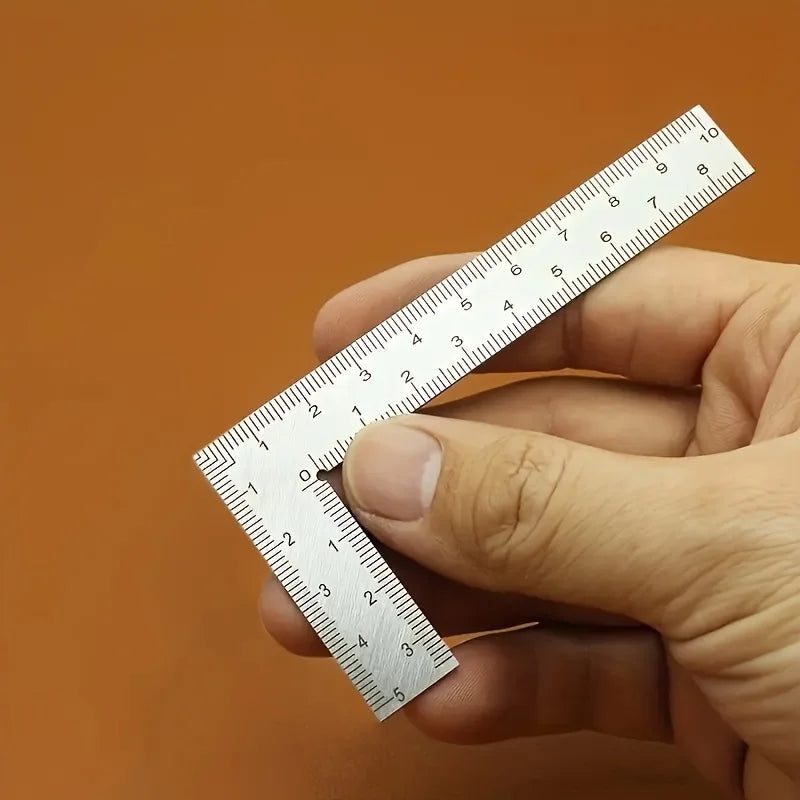 Mini Stainless Steel L-shaped Double-sided Precision Scale