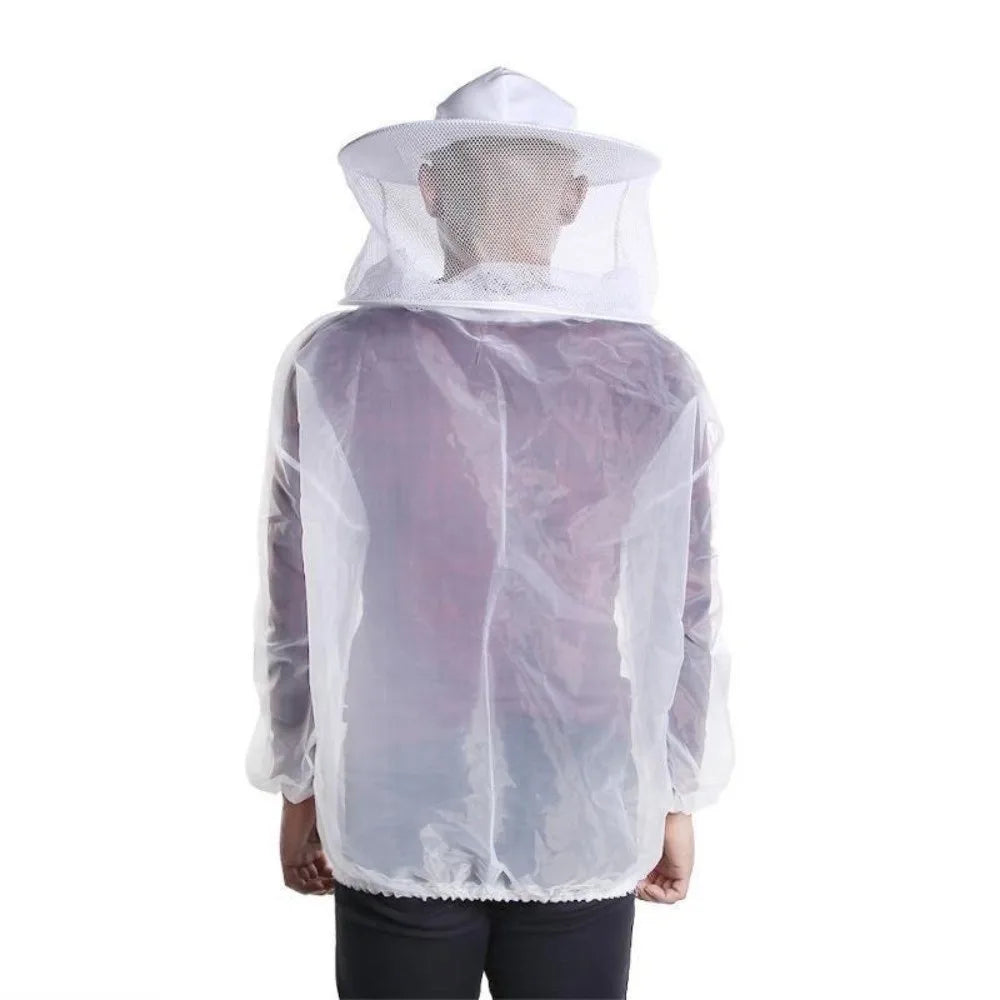Breathable Mesh Beekeeping Jacket with Hooded Veil | Half Body