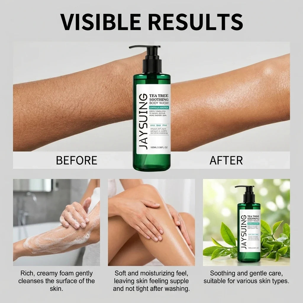 Tea Tree Body Wash – AHA BHA Exfoliating Shower Gel