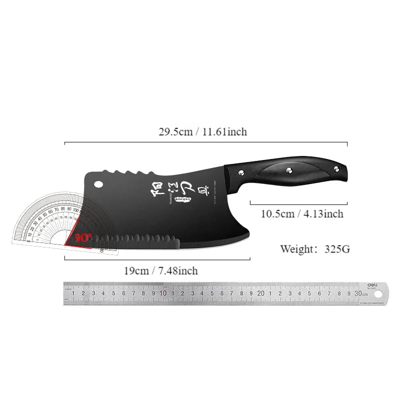 Professional Stainless Steel Cleaver Knife – Sharp Chef's Slicer