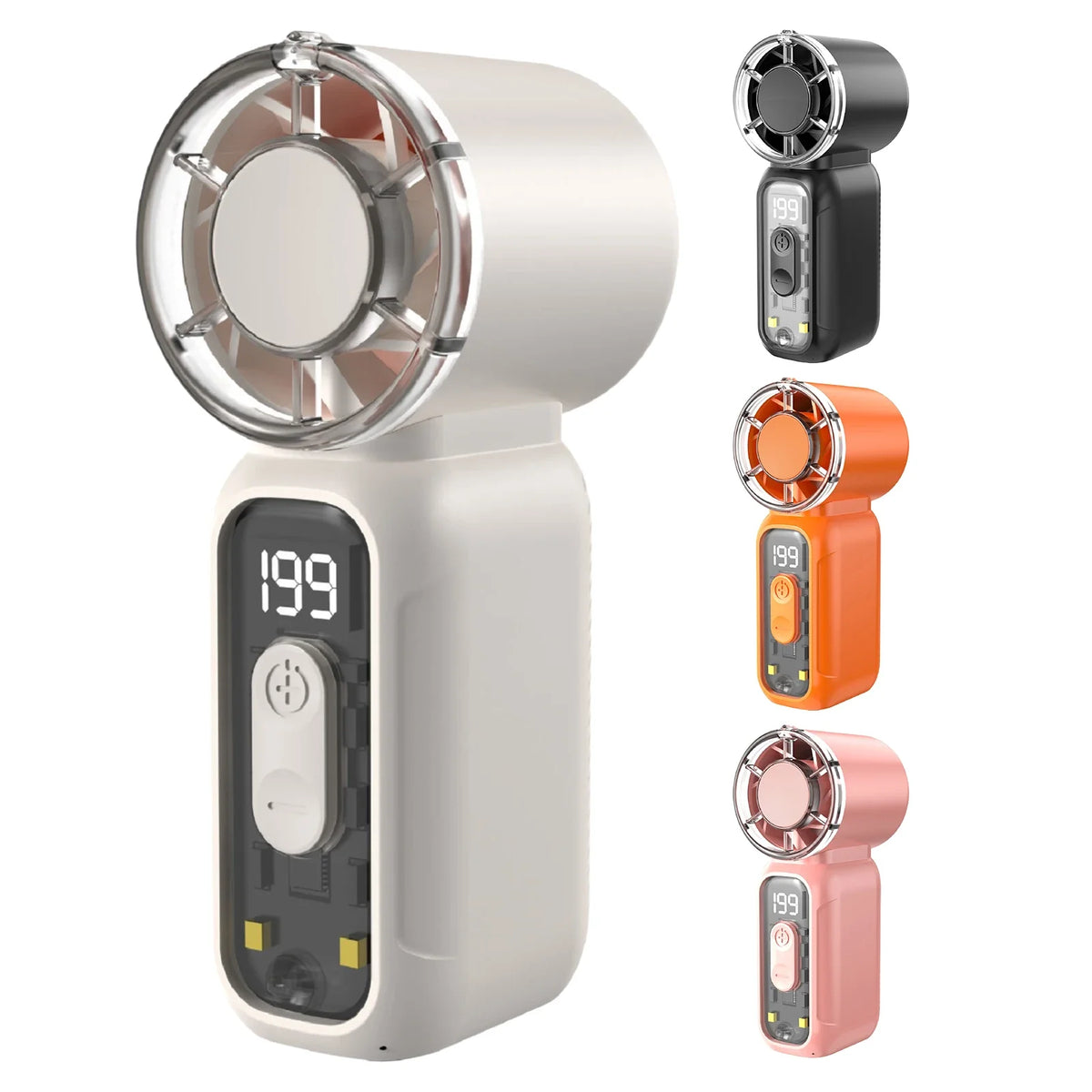 Portable Handheld Turbo Fan 199 Speed Rechargeable Personal Small