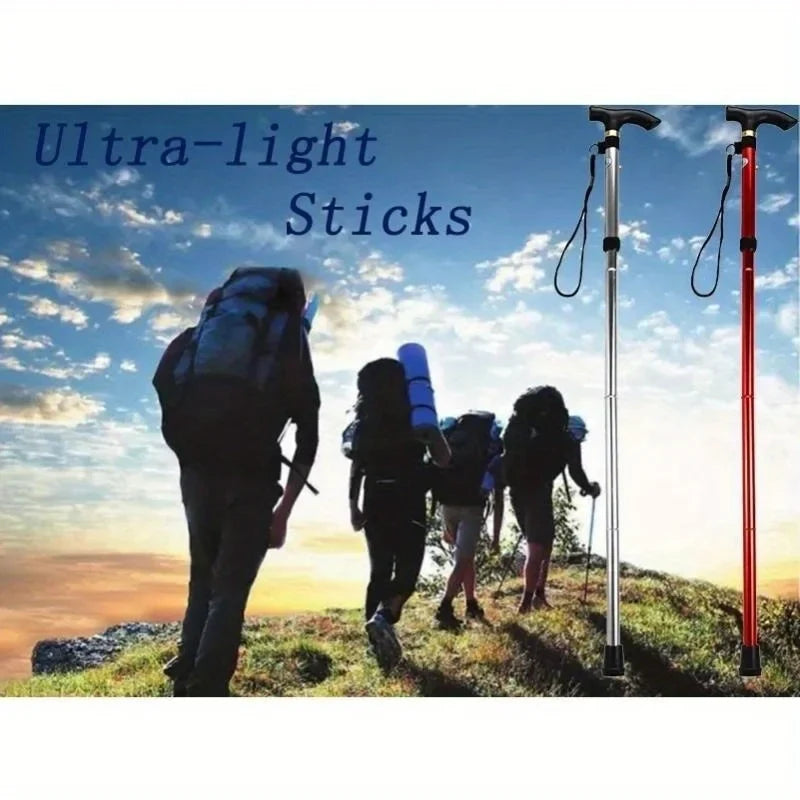 Ultralight Foldable Trekking Poles – Aluminum Hiking Sticks