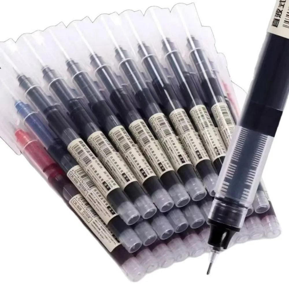12-Pack 0.5mm Gel Ink Pens – Fast Drying, Large Capacity