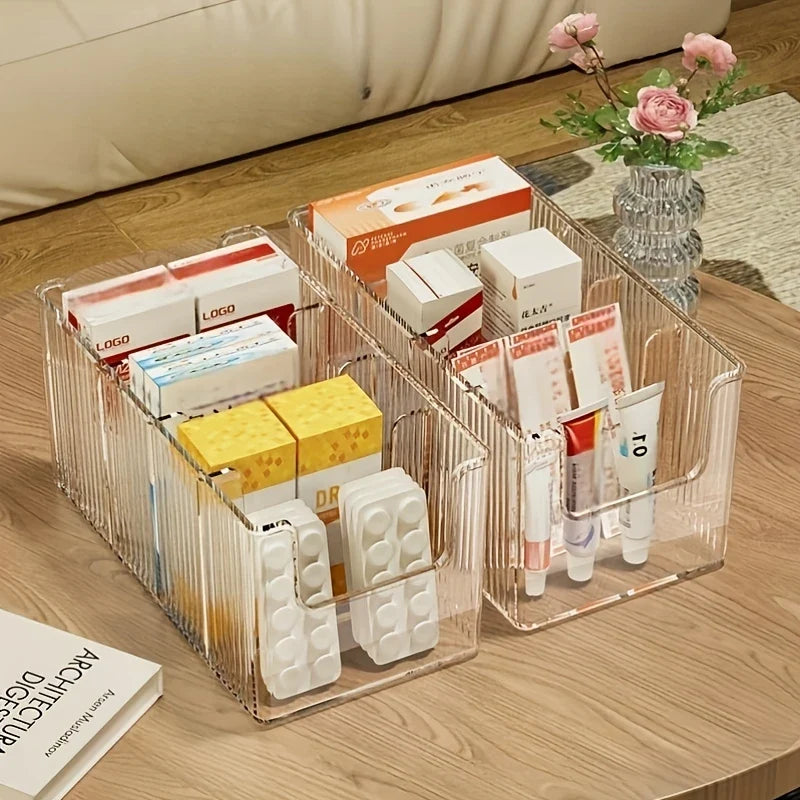 Medicine Storage Box Dividers Countertop Closet Office Home Emergency