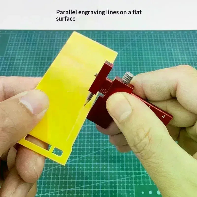 Parallel Scribing Ruler Model Contour Positioning Scale Auxiliary