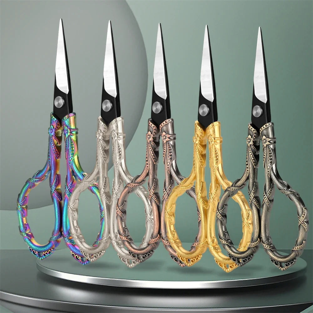 Vintage Mini Embroidery Scissors – Steel Thread & Fabric Cutter