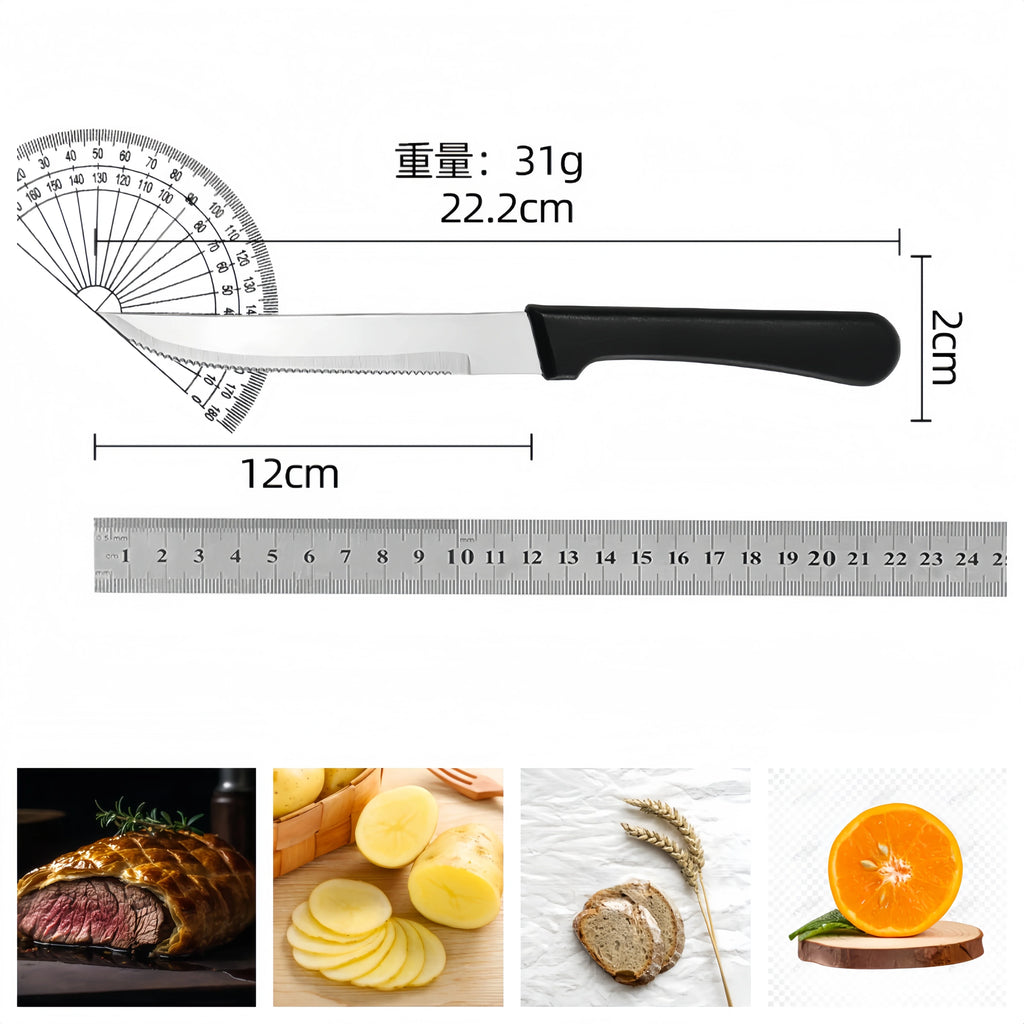 Stainless Steel Steak Knife – Dishwasher Safe PP Handle
