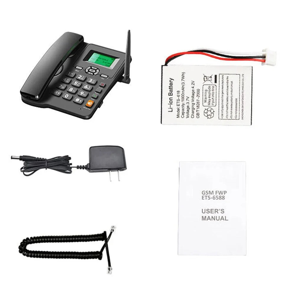Cordless Phone Desktop Telephone Support GSM 850 900 1800 1900MHZ