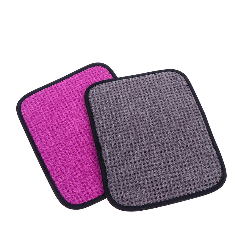 Reusable 25x20CM Bowling Ball Towel Polyester Nonslip Cleaning Pad
