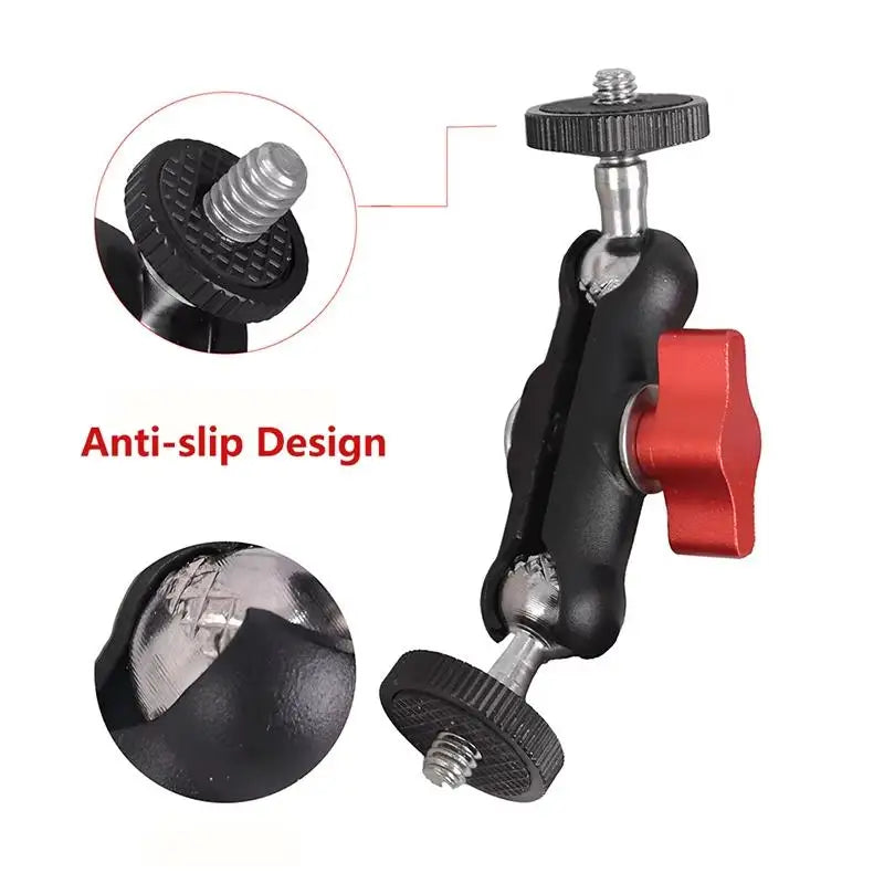 Photography Accessories Camera Metal Clamp Double Ball Head Magic Arm