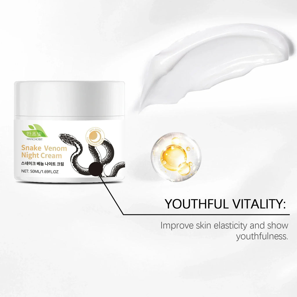 Hanchobit Snake Venom Night Cream – Nourishing 50ml Face Cream