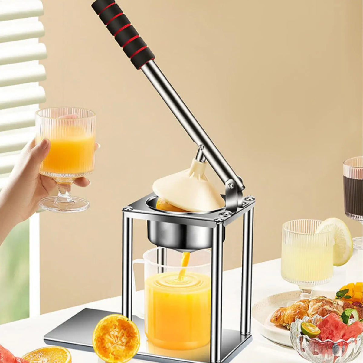 Manual Juicer Hand Press Citrus Extractor Commercial Heavy Duty