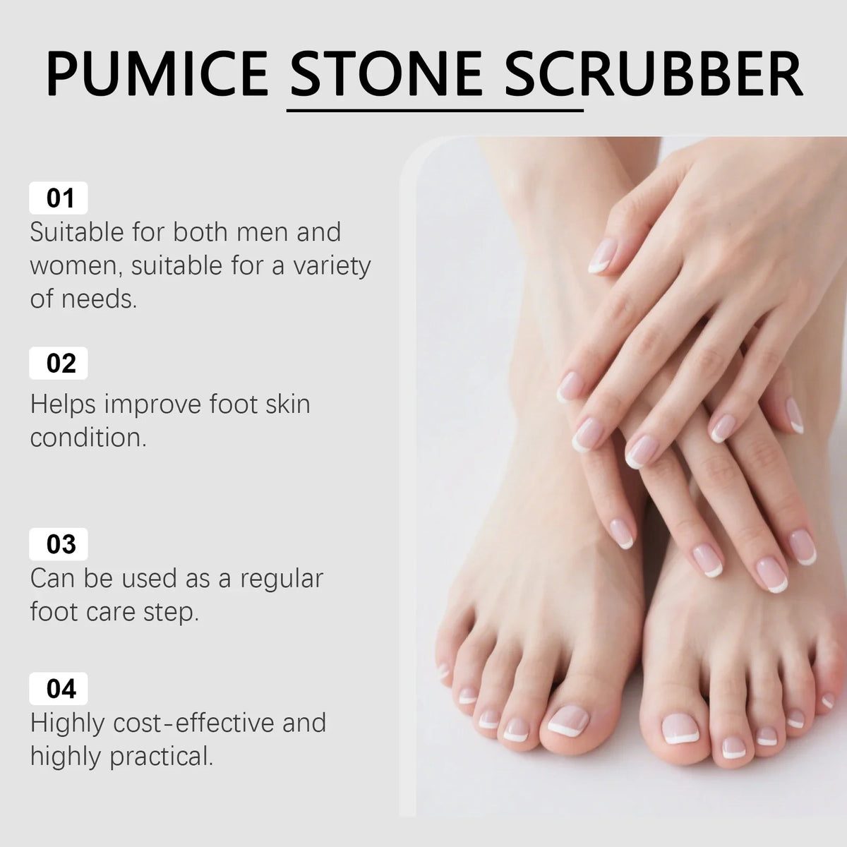 Natural Volcanic Pumice Stone – Foot & Hand Exfoliating File