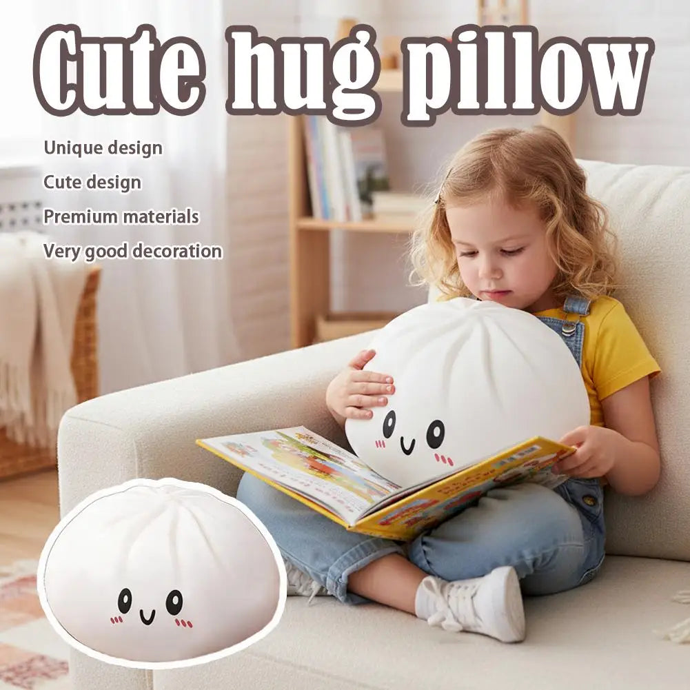 Oversized Dumpling Plush Pillow – Squeeze Toy & Stress Relief
