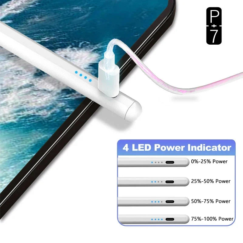 P+7 Active Stylus Pen for iPad Pro, Air, Mini & iPad 10