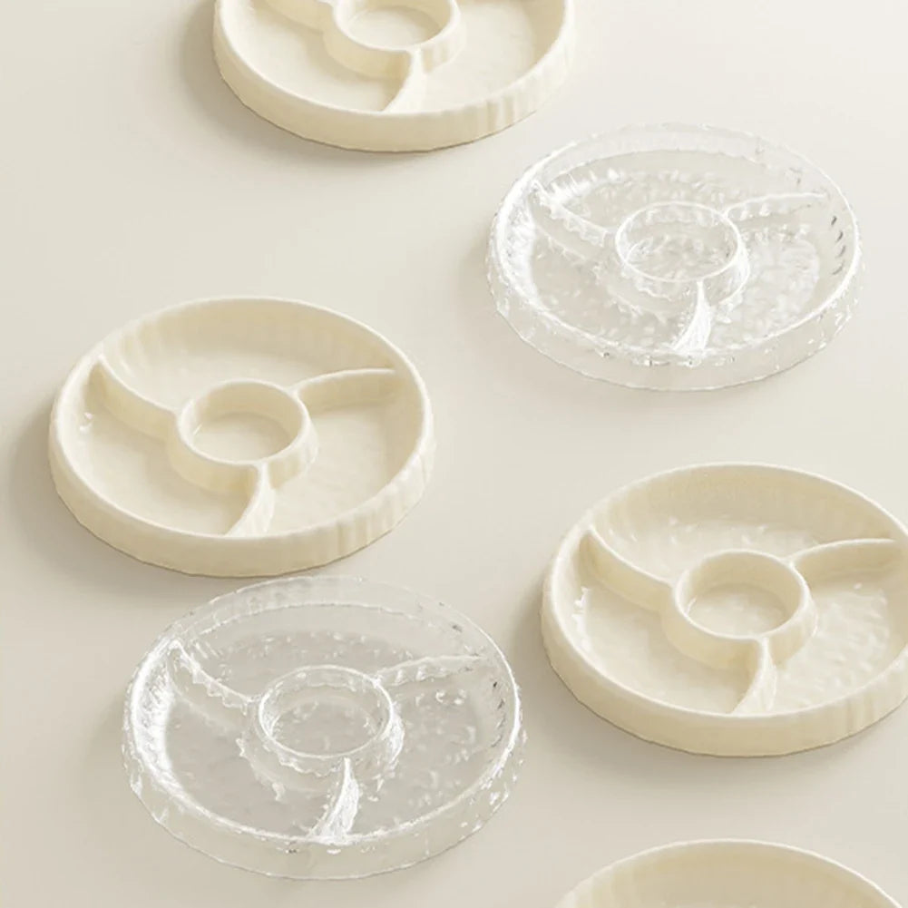 Multi-Compartment Snack & Fruit Serving Tray | Nut Candy Plate