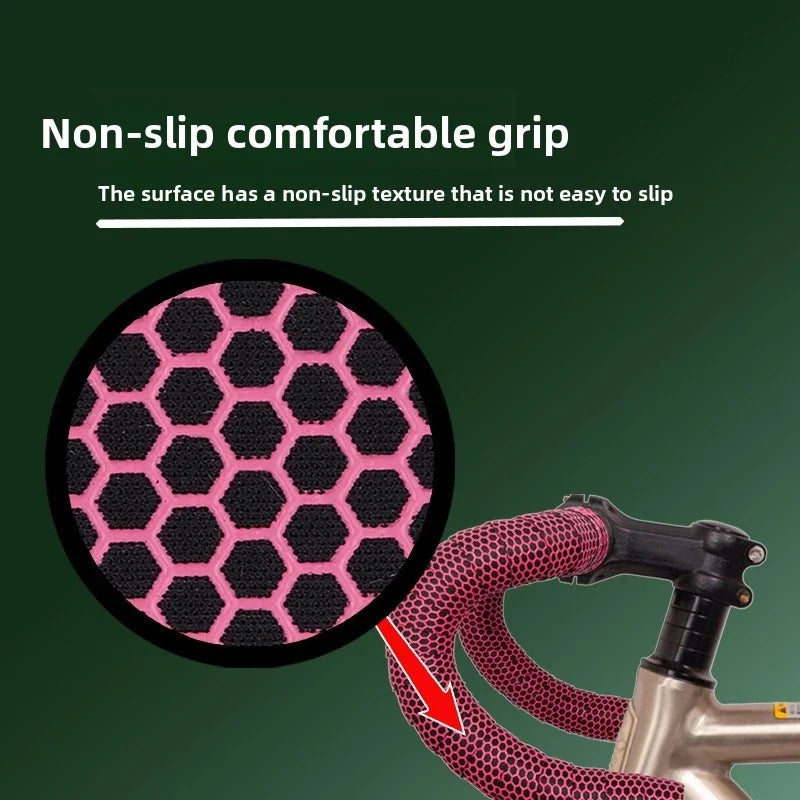 Carbon Fiber Silicone Handlebar Tape – Anti-Slip Road Bike Wrap