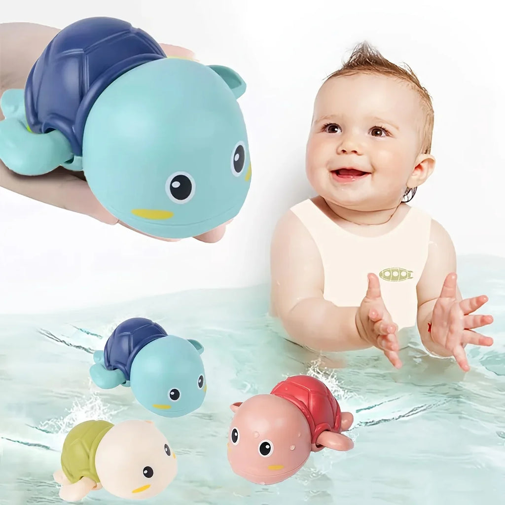 3 Cute Wind-up Animal Frog Water Spray Toy Plastic Bath