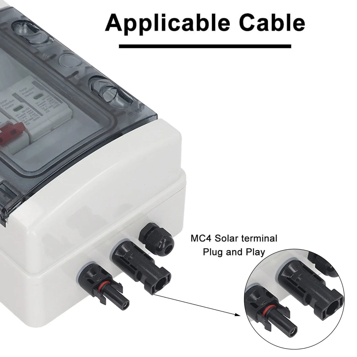 PV Combiner Box IP65 Waterproof Solar Photovoltaic DC500V 32A Circuit