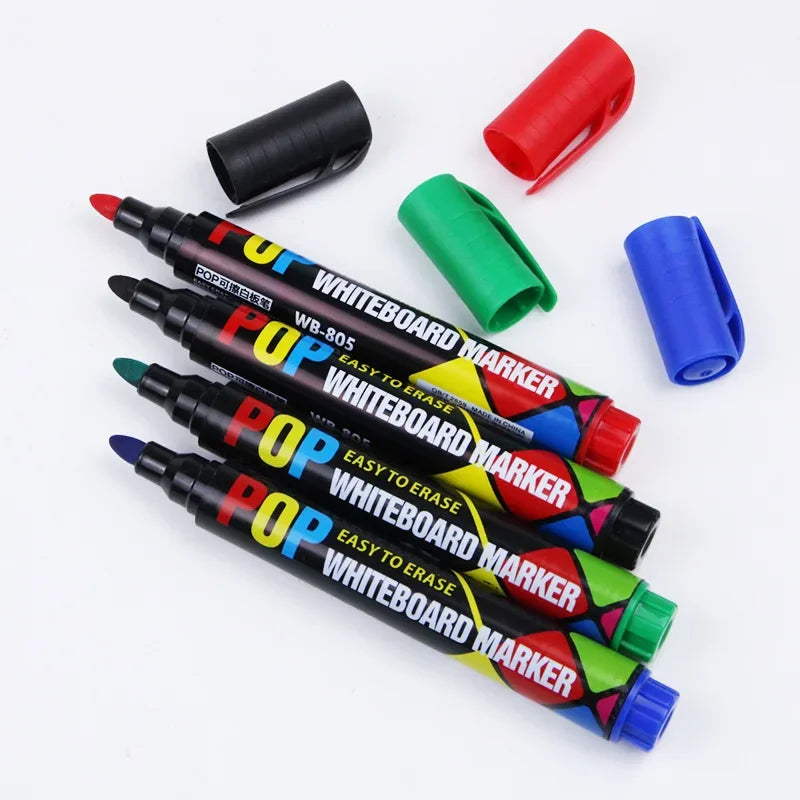 8/12 Color Erasable Whiteboard Marker Set – Refillable, Non-Toxic