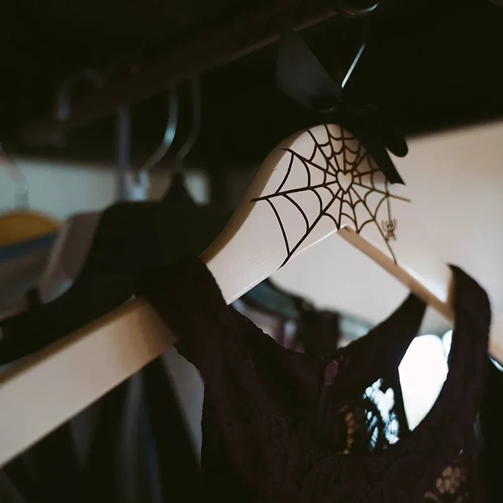 Halloween Spider Web Bridal Dress Hanger | Wedding Gift