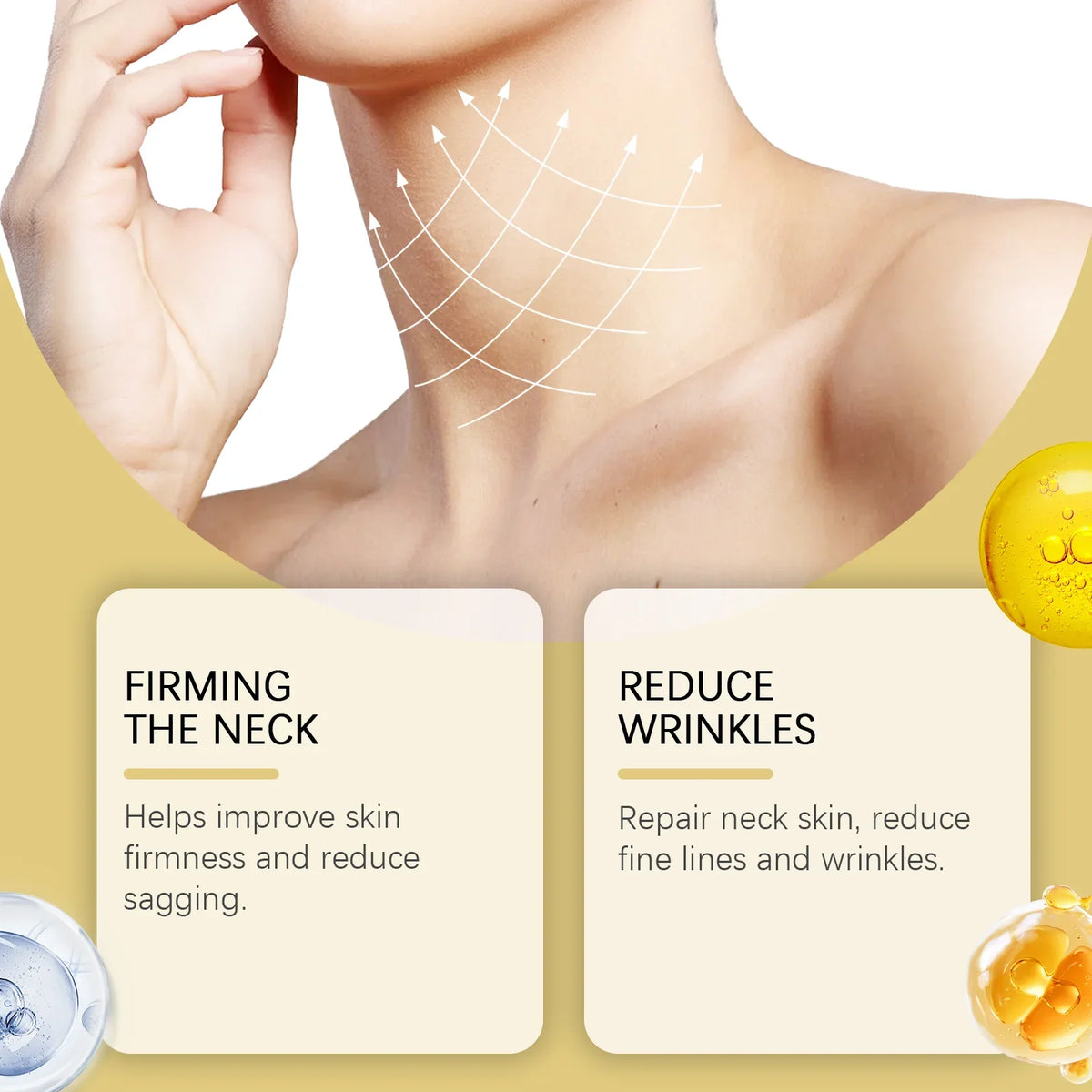 Neck Firming Roll-On Cream – Lifting & Wrinkle-Reducing Lotion