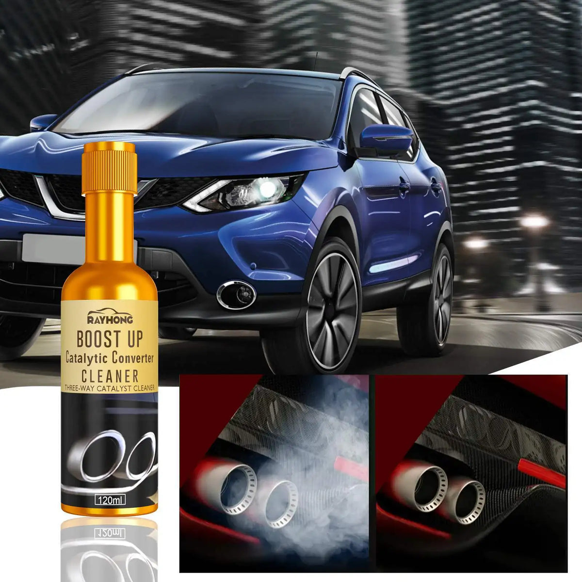 RayHong Catalytic Converter Cleaner | Carbon Removal 120ml