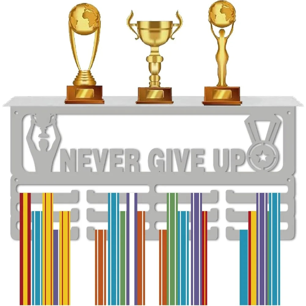 Sport Medal Holder – 60+ Medal Iron Wall Rack for Athletes
