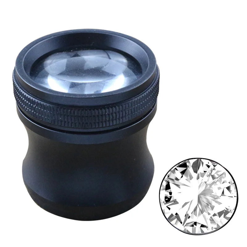 Metal Tube Magnifying Glass – Black & White Slim Waist Design