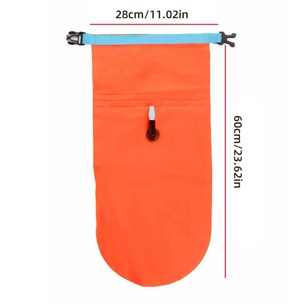 Open Water Swim Buoy Float | Dry Bag & Adjustable Waist Belt