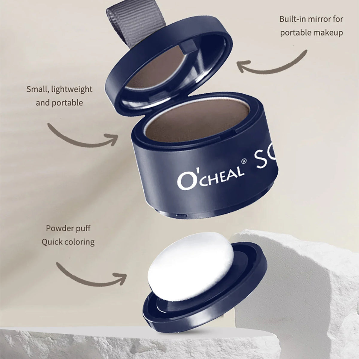 O'CHEAL Hairline Shadow Powder – Waterproof Hair Concealer