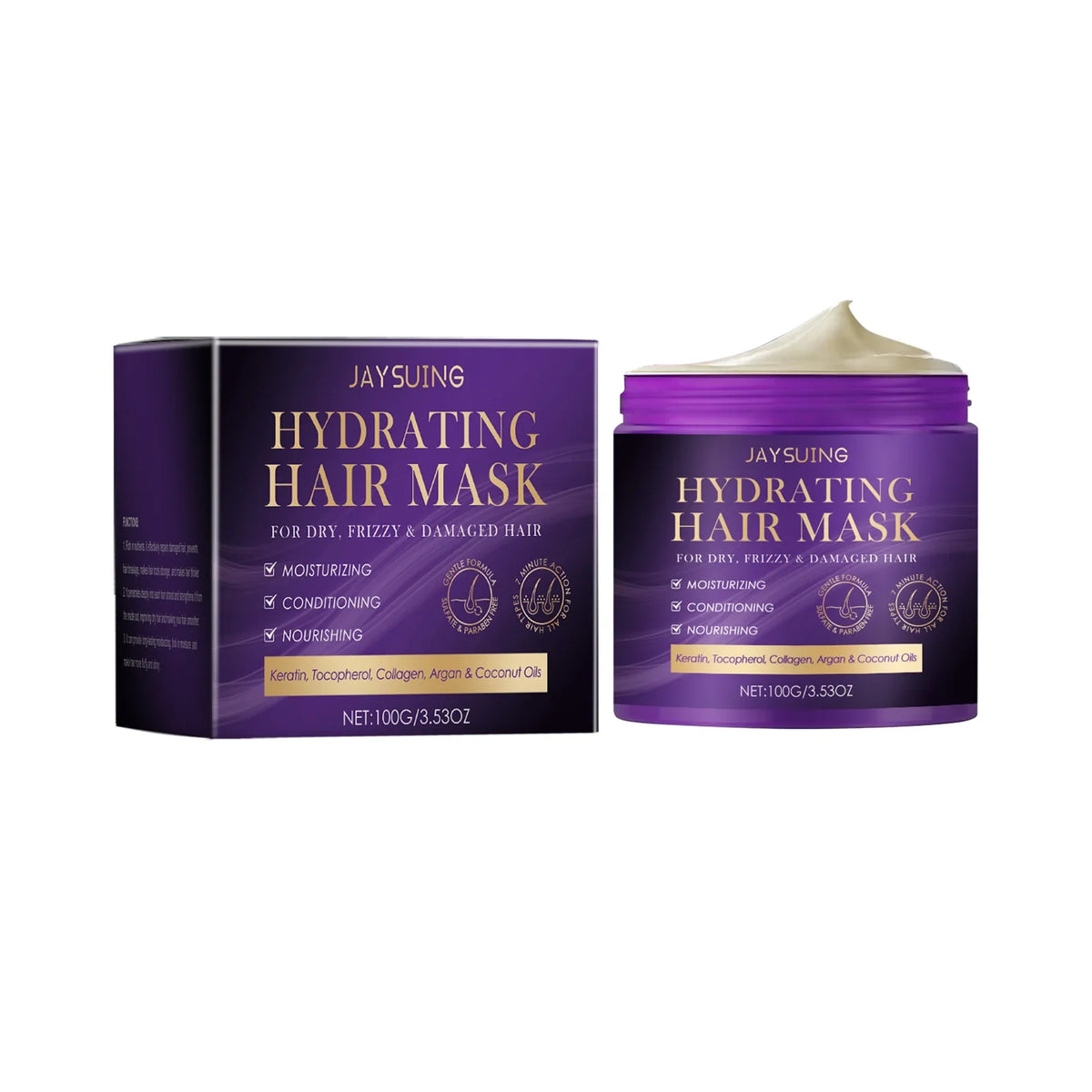 Jaysuing Collagen Hair Mask – Repair, Moisturize & Strengthen 100g