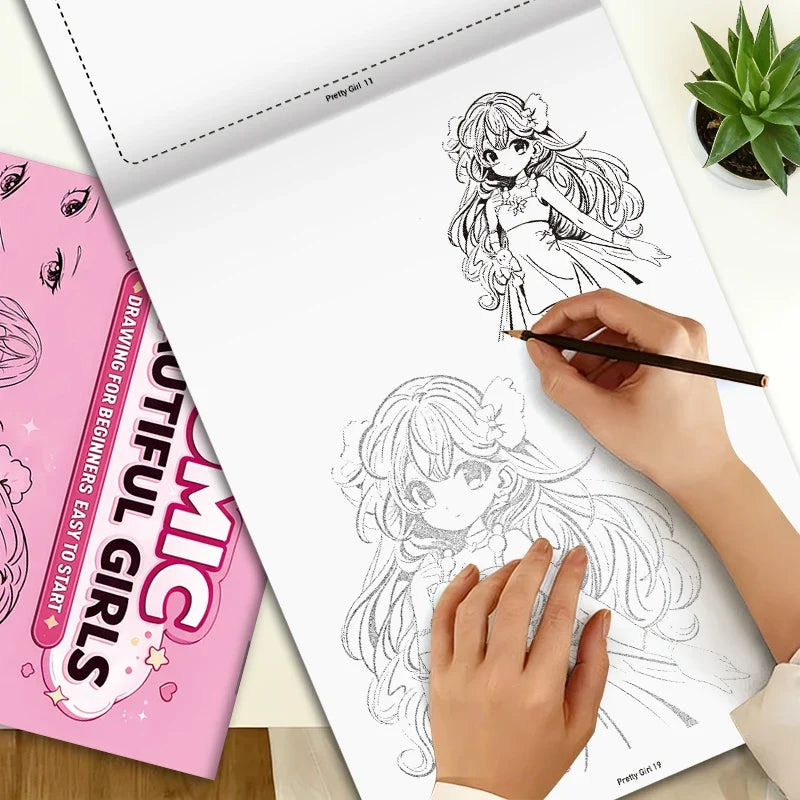Anime Girl Drawing Book Beginners Character Sketching Practice Guide