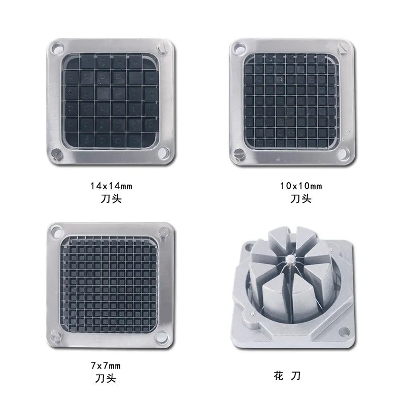 Stainless Steel French Fry Cutter Replacement Blades | 4 Sizes