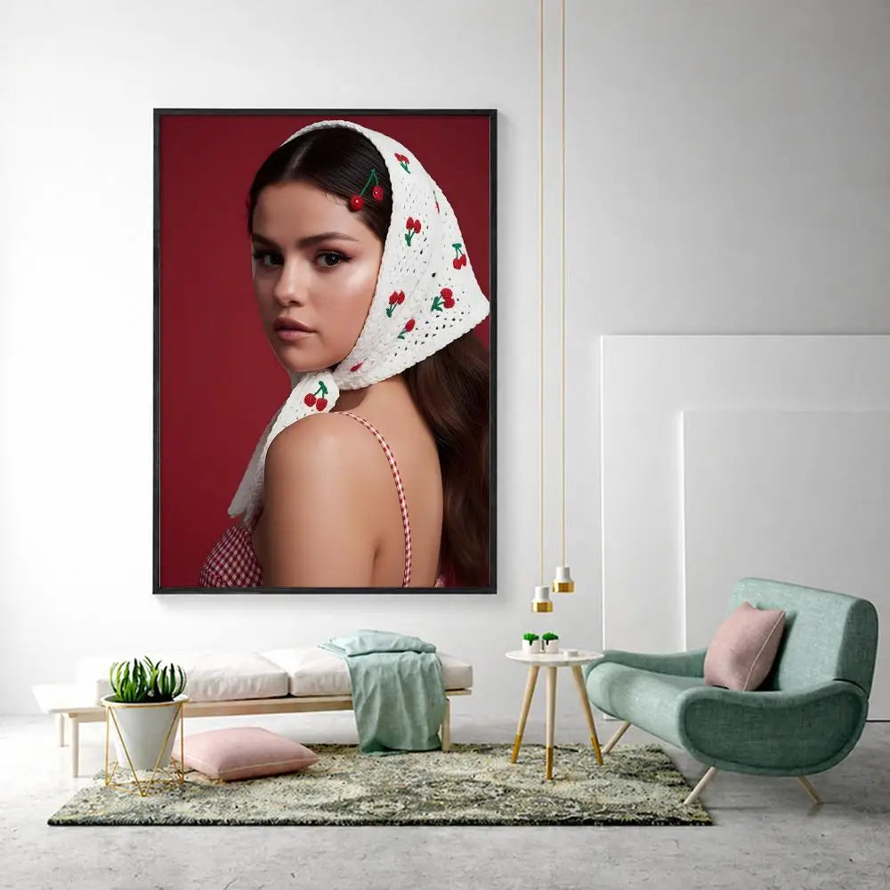 Selena Gomez HD Wall Poster – Modern Music Art Home Decor
