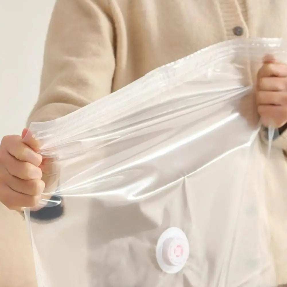 Pump-Free Vacuum Storage Bags for Clothes & Quilts | S–XL